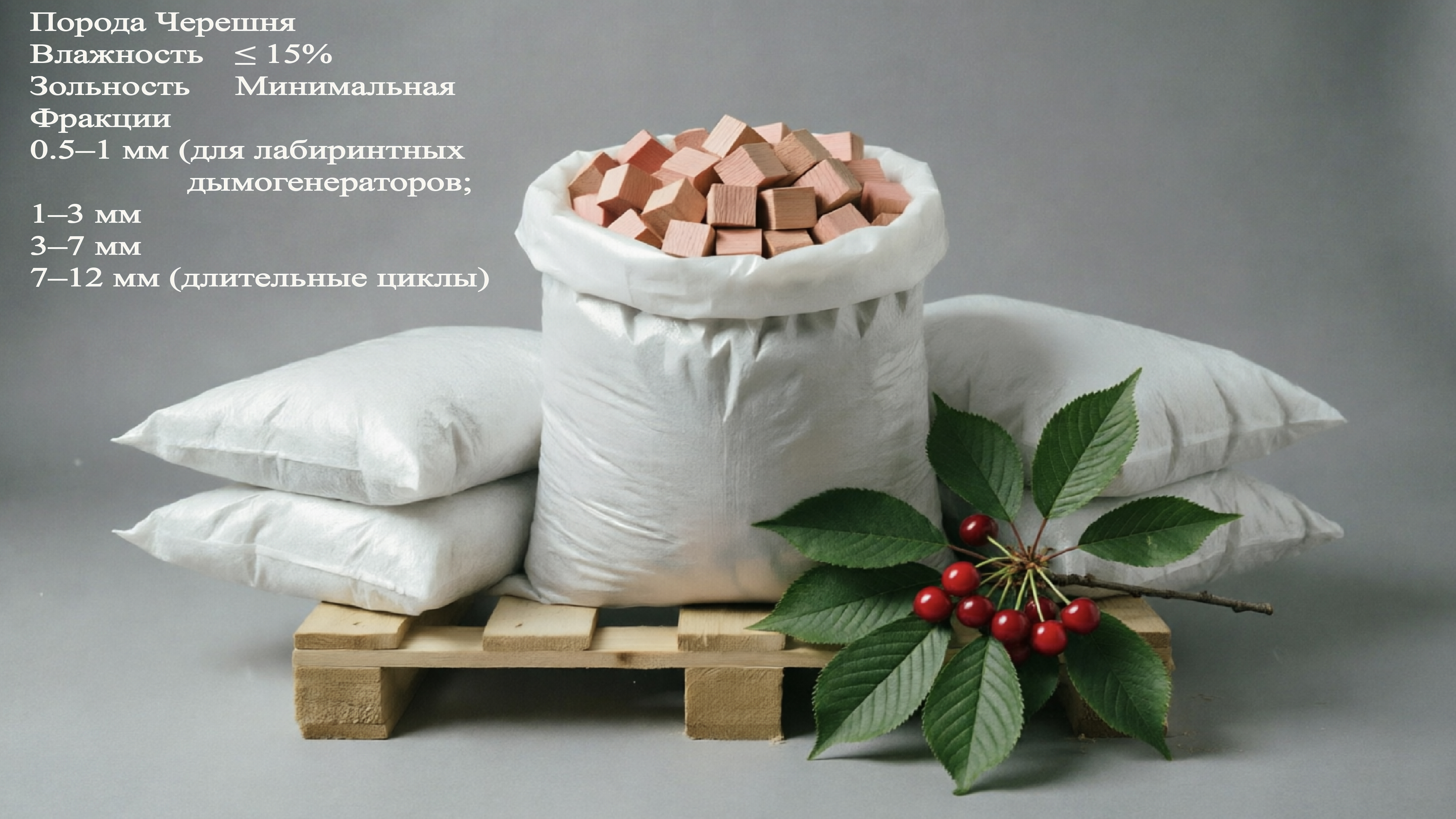 Щепа для копчения: вишня